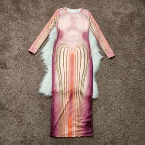 SHEIN Bodycon Heat Map Dress